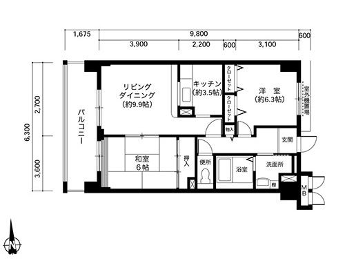 間取りの写真